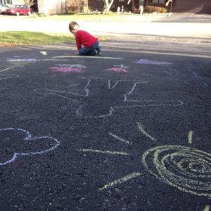 Sidewalk chalk = spring!
